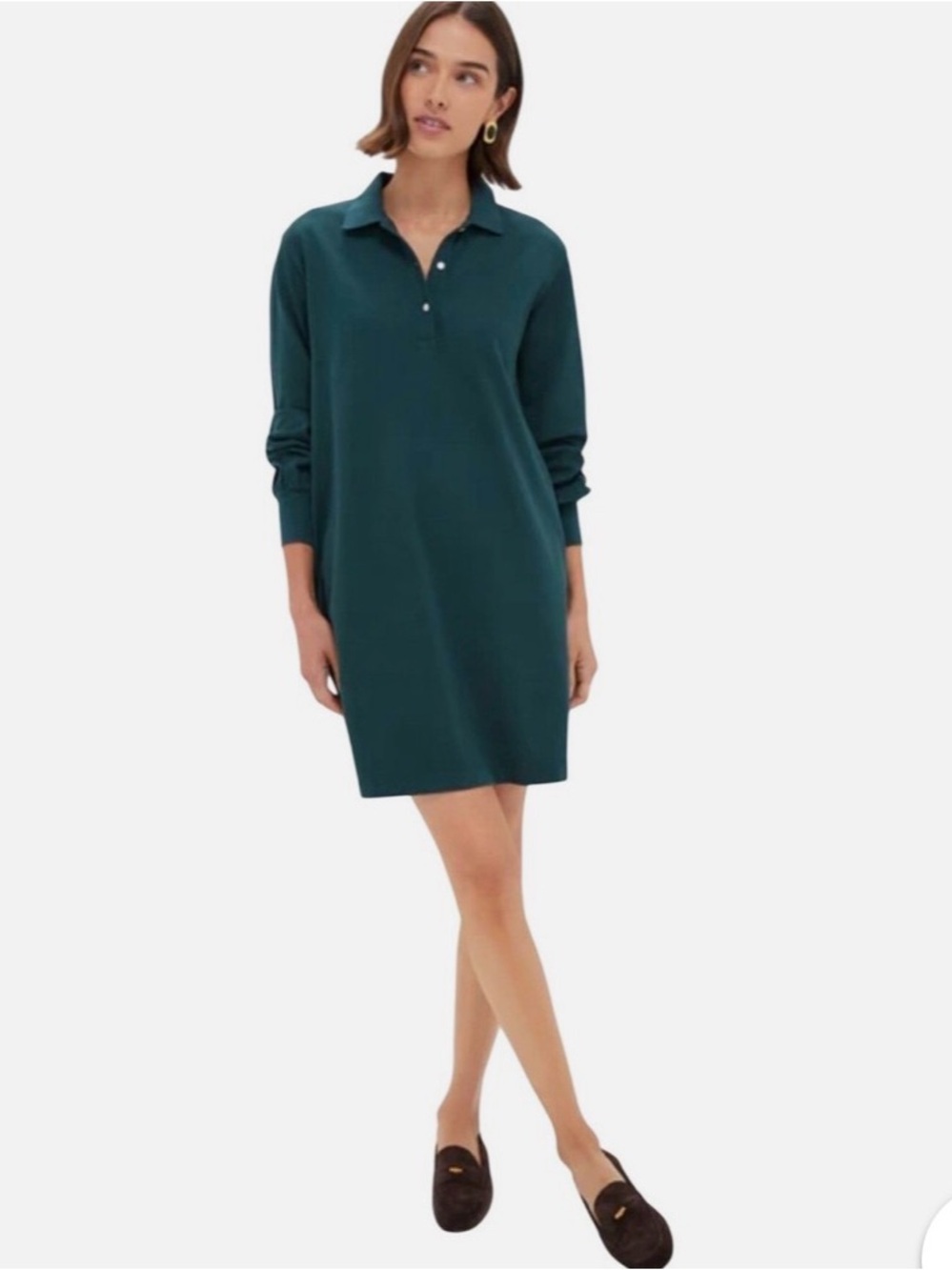 Tuckernuck June Bug Long Sleeve Polo Dress XL NWT
